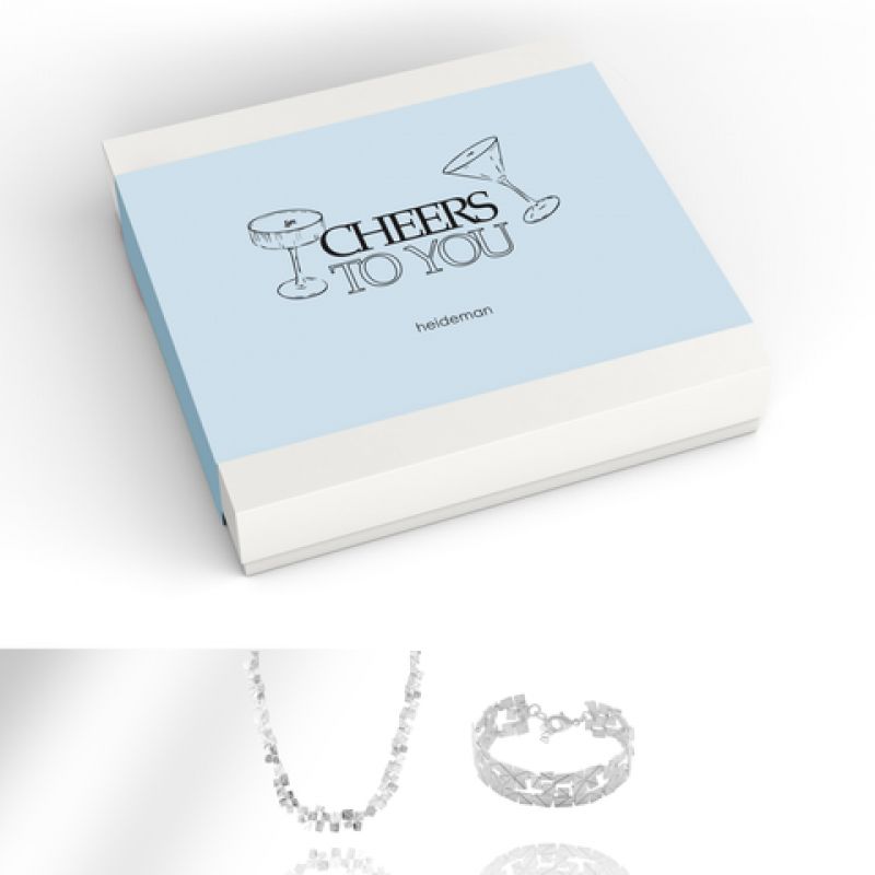 Heideman Geschenkbox Cheers to you Partis : Silber S