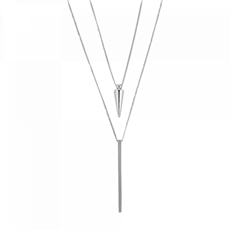 Heideman Damen Kette Duplo : Silber