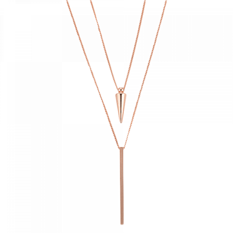 Heideman Damen Kette Duplo : Rose