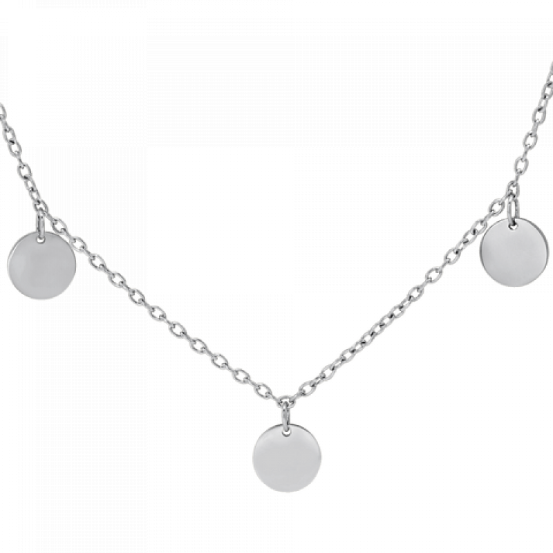 Heideman Damen Kette Kreise : Silber