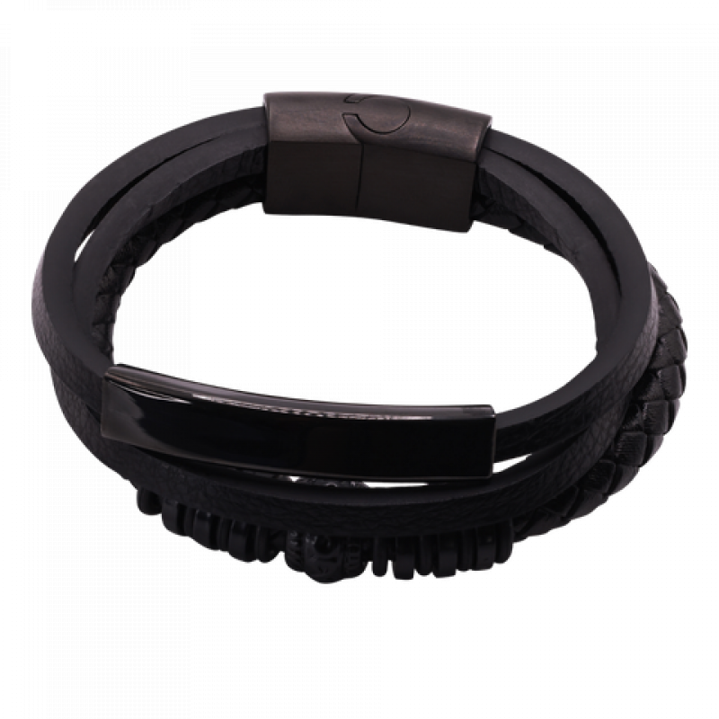 Heideman Lederarmband Ocean : Schwarz 17