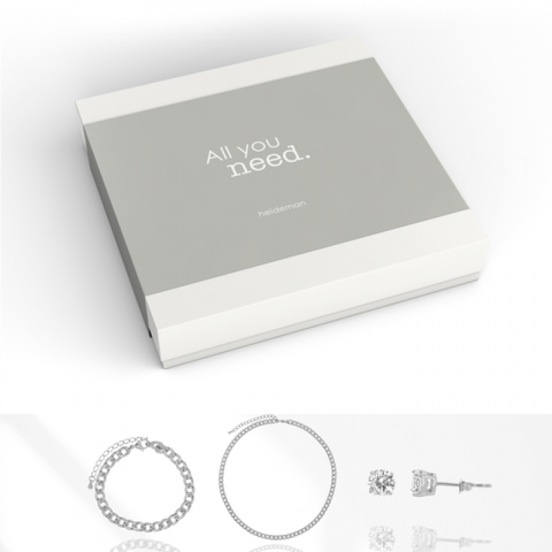 Heideman Geschenkbox All you need Men : Silber M