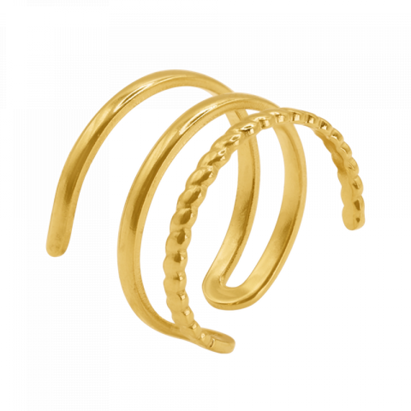 Heideman Damenring Lucre : Gold onesize