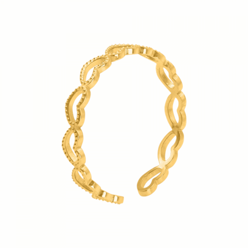 Heideman Damenring Piar : Gold onesize