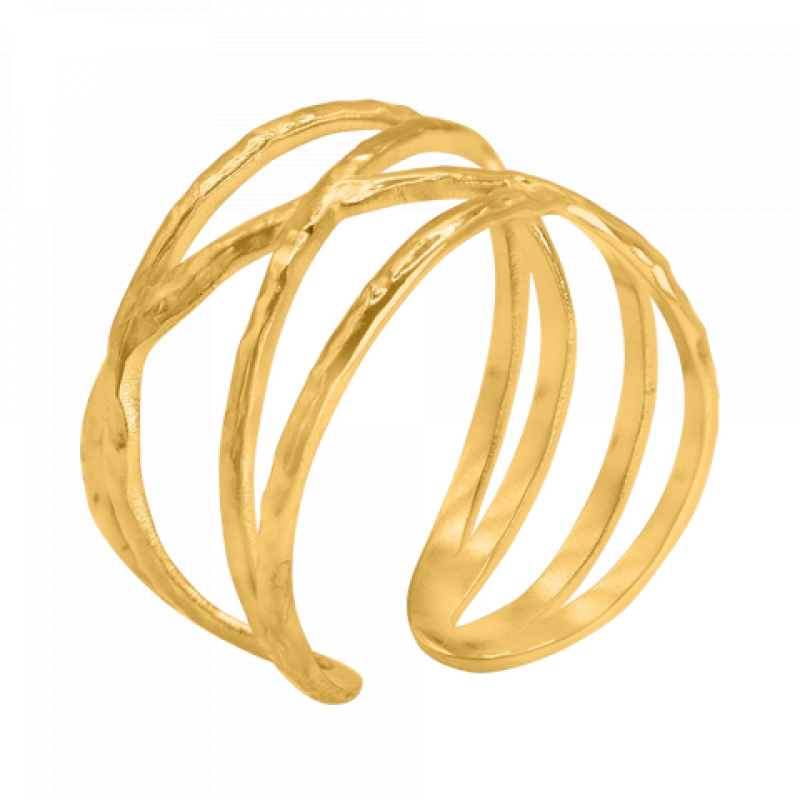Heideman Damenring Pullu : Gold onesize