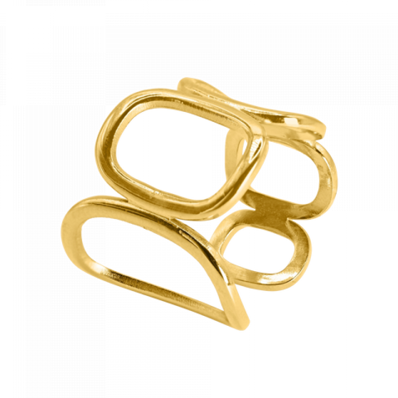 Heideman Damenring Variu : Gold onesize