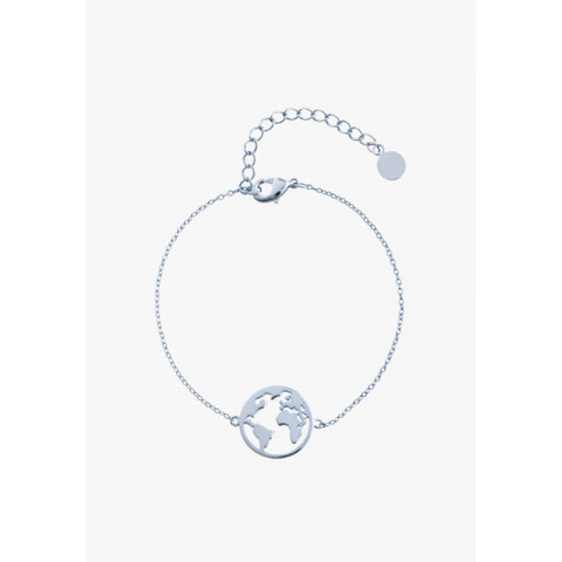 Heideman Damen Armband Weltkarte : Silber