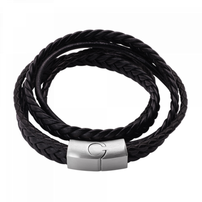 Heideman Lederarmband Lewis : Silber 17
