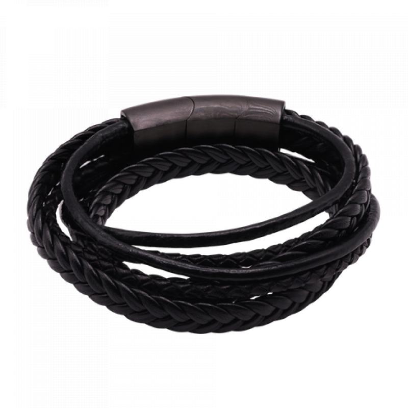Heideman Lederarmband Lewis : Schwarz 17