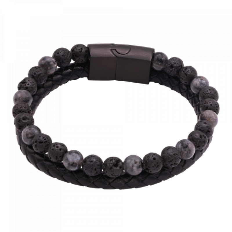 Heideman Armband Dario : Schwarz 17
