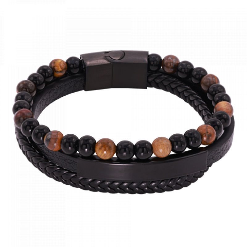 Heideman Armband Justus : Schwarz 17 – Bild 1 von 2