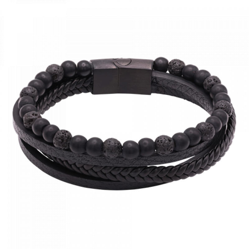 Heideman Armband Lino : Schwarz 17