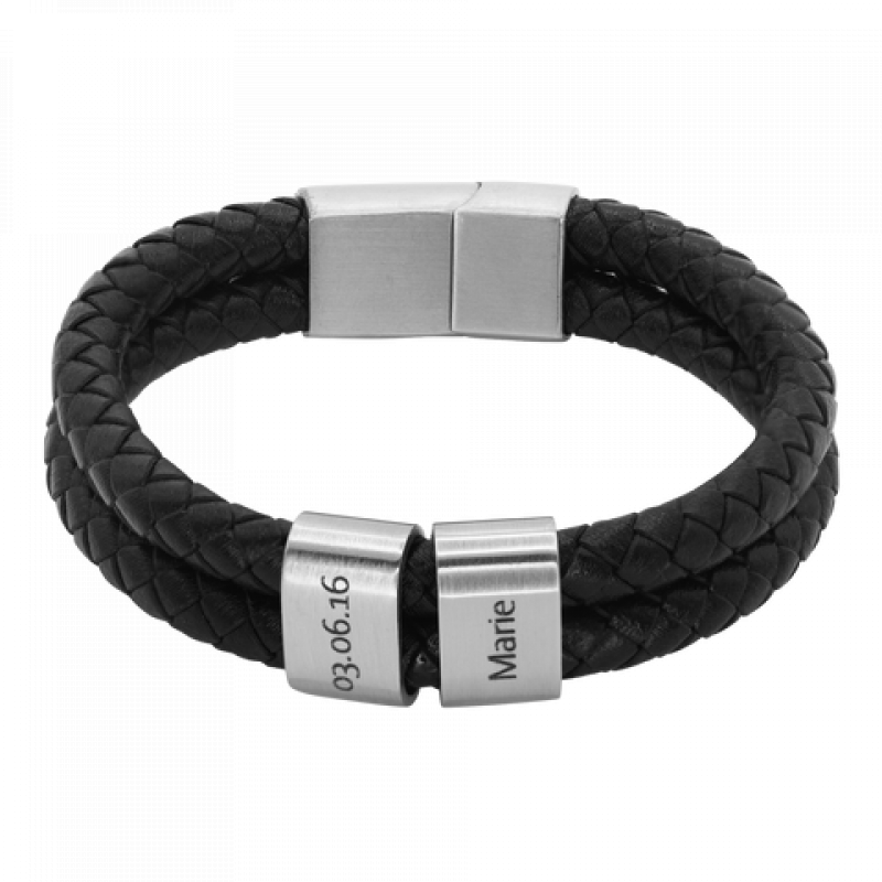 Heideman Lederarmband Elian - 2 Elemente : Silber 19