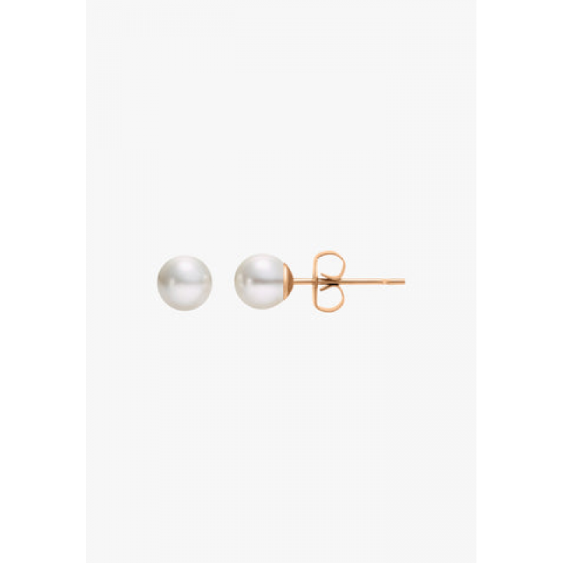 Heideman Damen Ohrringe Ohrstecker mit Perle weiss 6mm : Rose