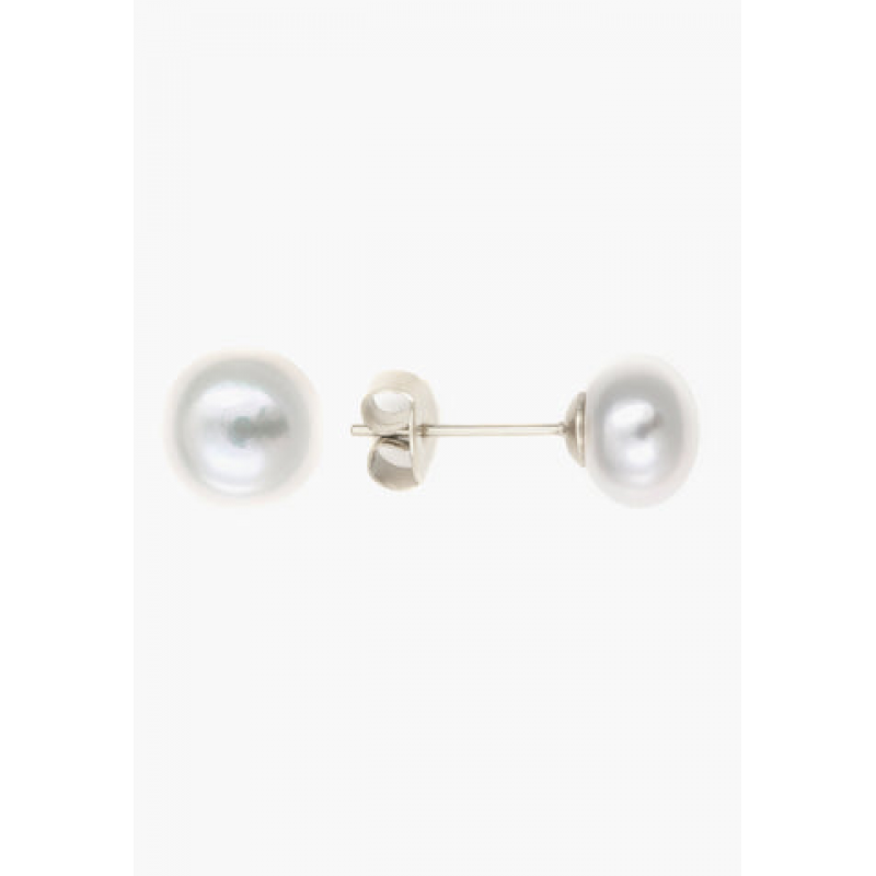 Heideman Damen Ohrringe mit Süßwasserperle 8mm weiss : Silber