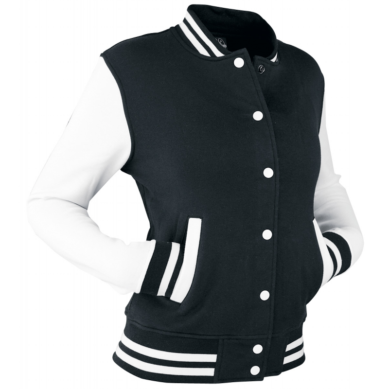 Urban Classics 2-Tone College Collegejacke schwarz weiß in 4XL – Bild 1 von 5