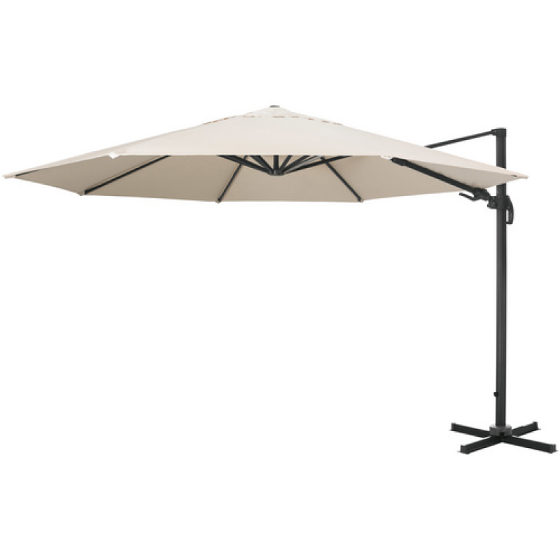 CASAYA Pendelschirm »Paros«, ØxH: 350 x 265 cm, Sonnenschutzfaktor: 80+ - beige