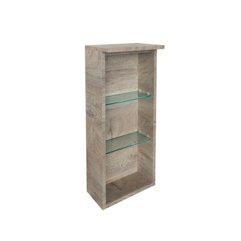 FACKELMANN Regal »Oxford«, Nature-Oak, 3 Fächer, BxHxT: 30 x 69,6 x 20 cm - braun