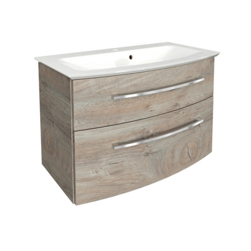 FACKELMANN Badmöbel-Set »B.style«, Nature-Oak, 2-teilig, BxHxT: 83,2 x 54,3 x 47,8 cm - braun – Bild 1 von 3