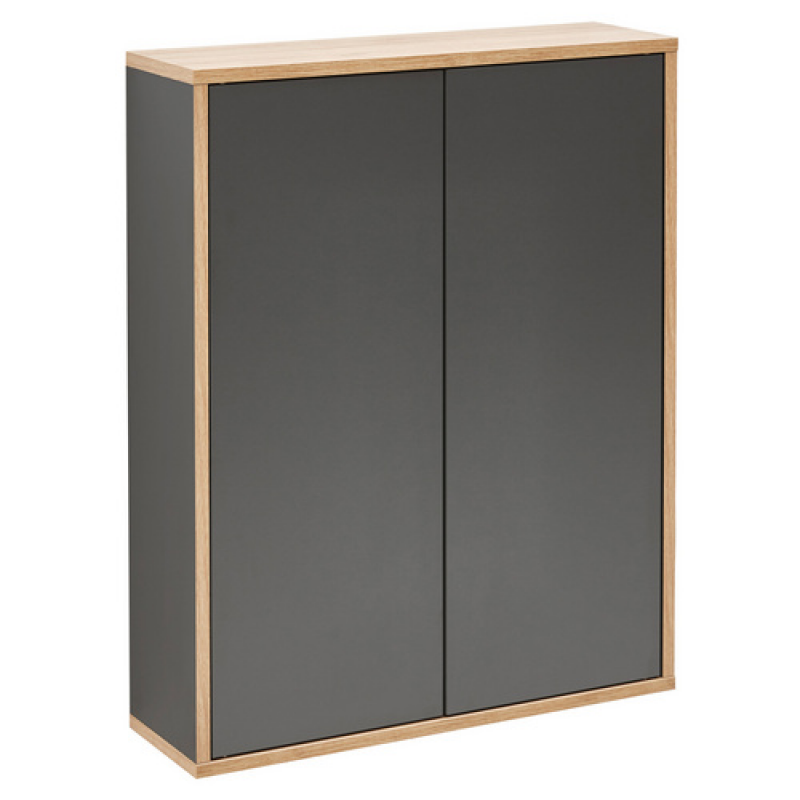 FACKELMANN Hängeschrank »FINN«, Anthrazit, 2 Türen, BxHxT: 60 x 75 x 20,1 cm - grau – Bild 1 von 5