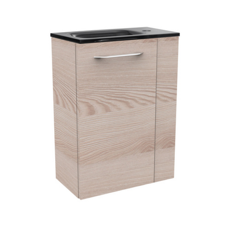 FACKELMANN Waschbeckenunterschrank »SBC Gäste Bad«, links, Alaska-Esche, BxHxT: 44 x 60 x 24,3 cm - braun – Bild 1 von 4