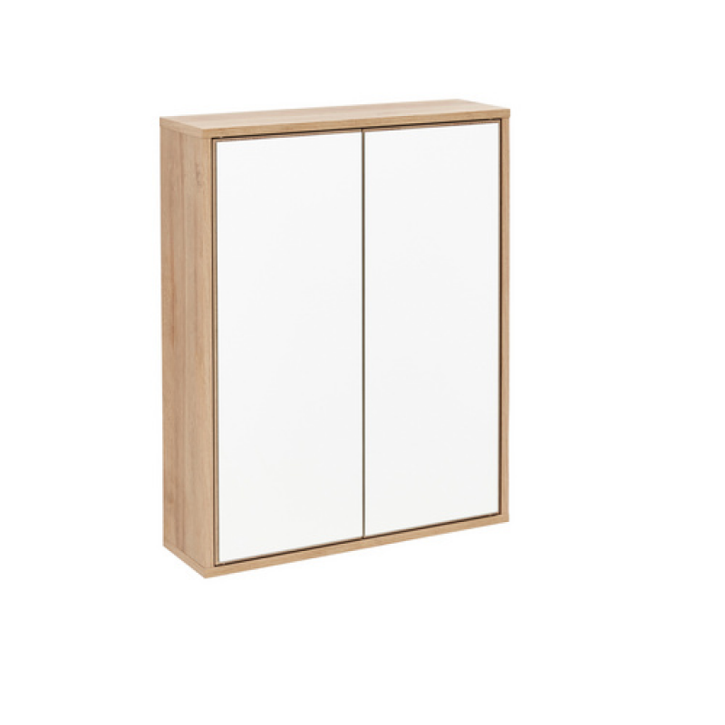 FACKELMANN Spiegelschrank »FINN«, Asteiche, 2 Türen, BxHxT: 60 x 75 x 20,3 cm - braun – Bild 1 von 3