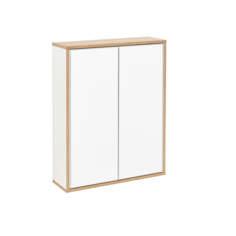 FACKELMANN Spiegelschrank »FINN«, weiss, 2 Türen, BxHxT: 60 x 75 x 20,3 cm – Bild 1 von 2