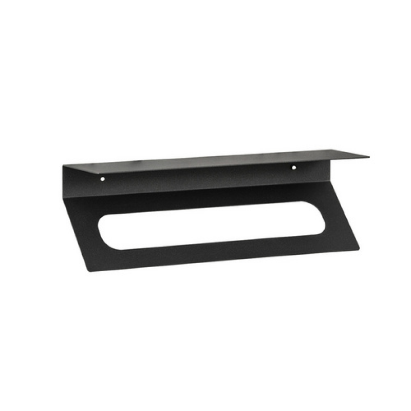 FACKELMANN Handtuchhalter, mit Ablage, Anthrazit, BxHxT: 35 x 9 x 11,7 cm - schwarz – Bild 1 von 4