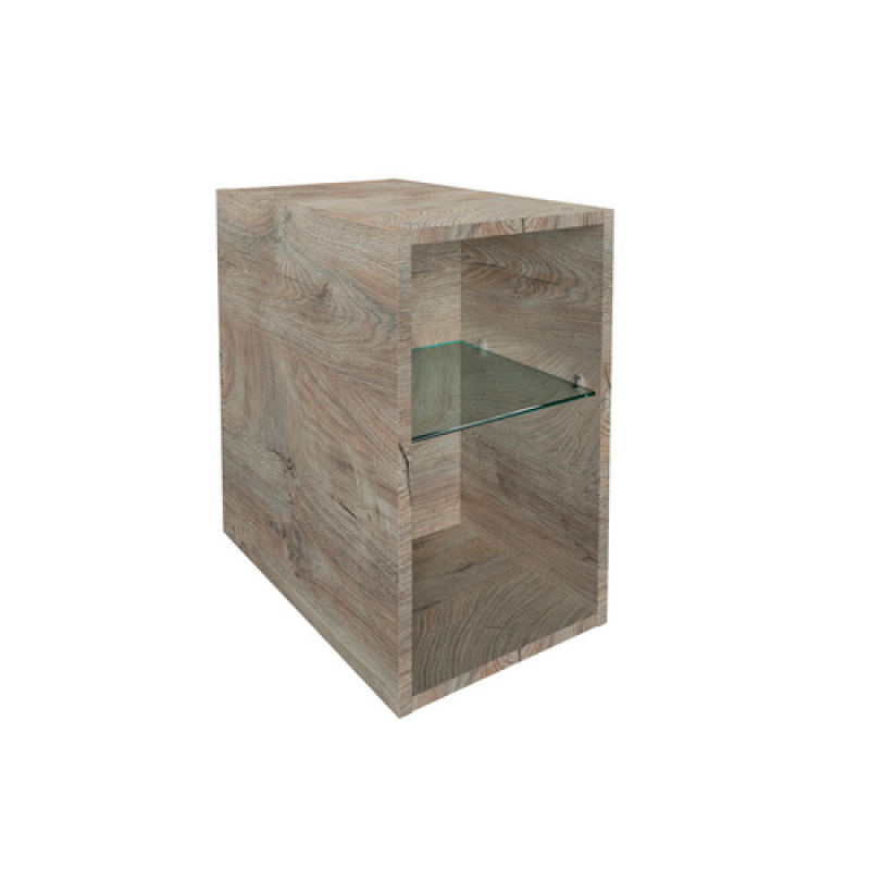 FACKELMANN Regal »Oxford«, Nature-Oak, 2 Fächer, BxHxT: 30 x 50,9 x 48,7 cm - braun – Bild 1 von 5
