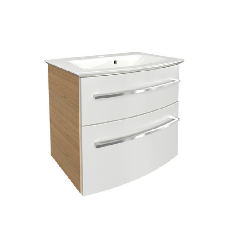 FACKELMANN Badmöbel-Set »B.style«, Sandeiche/weiss, 2-teilig, BxHxT: 63,2 x 54,3 x 46 cm – Bild 1 von 3