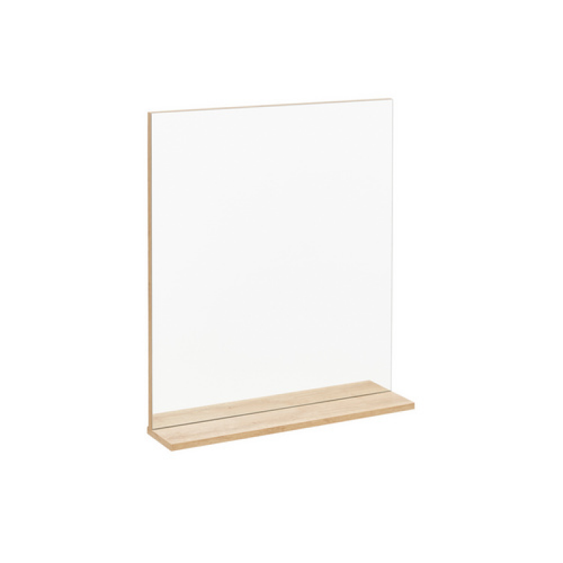 FACKELMANN Spiegelelement »FINN«, Ablage Asteiche, BxHxT: 59,8 x 69,2 x 13,5 cm - grau – Bild 1 von 4