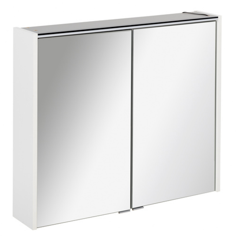 FACKELMANN Spiegelschrank »DENVER«, BxHxT: 80 x 68,3 x 16 cm, 6000 K, kaltweiß, 8W - grau – Bild 1 von 4