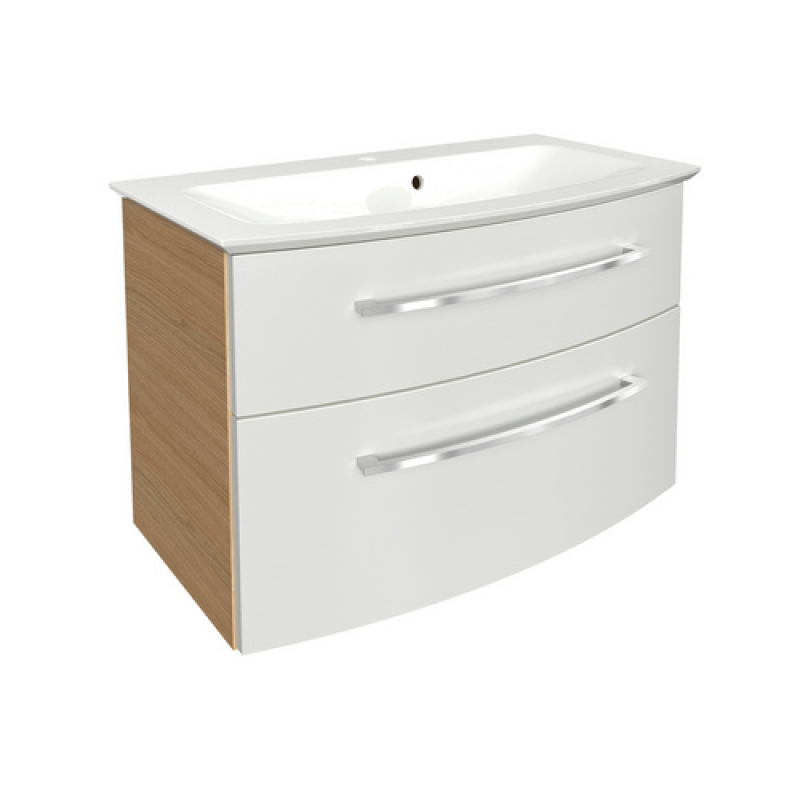 FACKELMANN Badmöbel-Set »B.style«, Sandeiche/weiss, 2-teilig, BxHxT: 83,2 x 54,3 x 47,8 cm – Bild 1 von 4