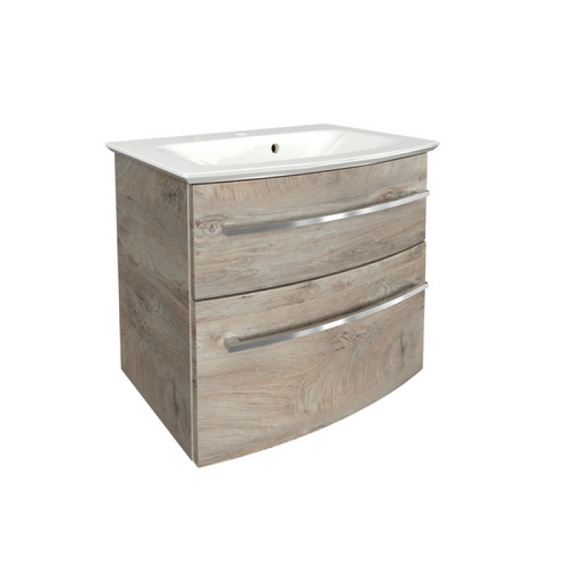 FACKELMANN Badmöbel-Set »B.style«, Nature-Oak, 2-teilig, BxHxT: 63,2 x 54,3 x 46 cm - braun – Bild 1 von 3