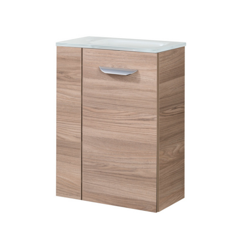 FACKELMANN Waschbeckenunterschrank »SBC Gäste Bad«, rechts, Steinesche, BxHxT: 44 x 60 x 24,3 cm - braun – Bild 1 von 5