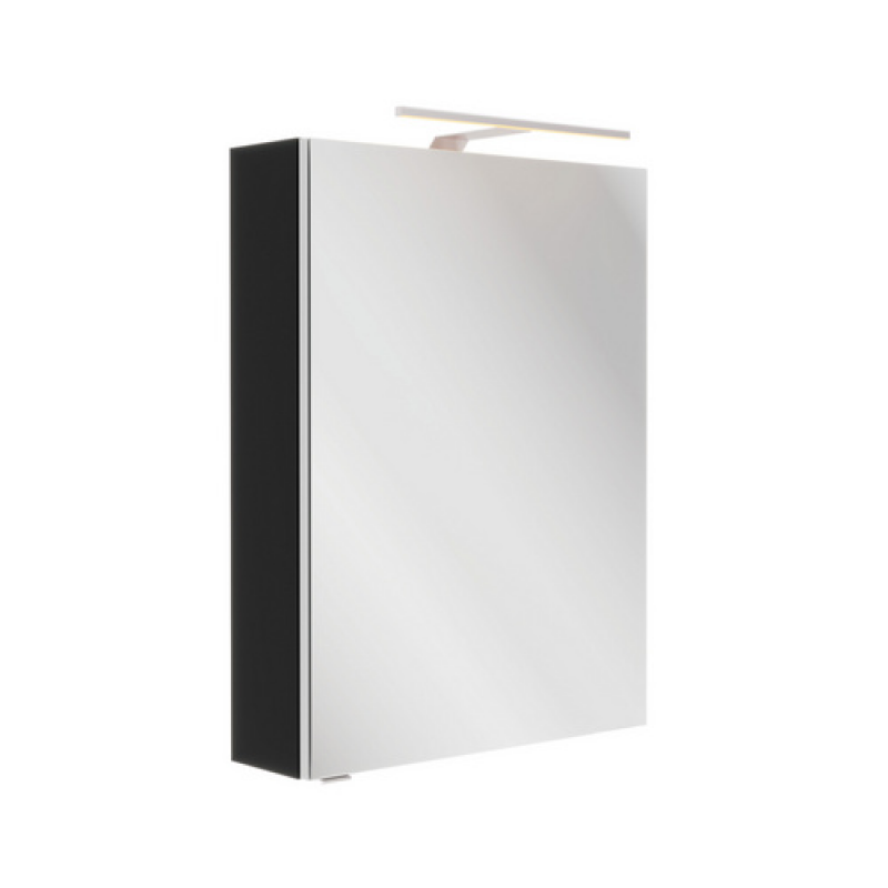 FACKELMANN Spiegelschrank »SBC Gäste Bad«, Schwarz matt, BxHxT: 50 x 68 x 15,3 cm - grau – Bild 1 von 3