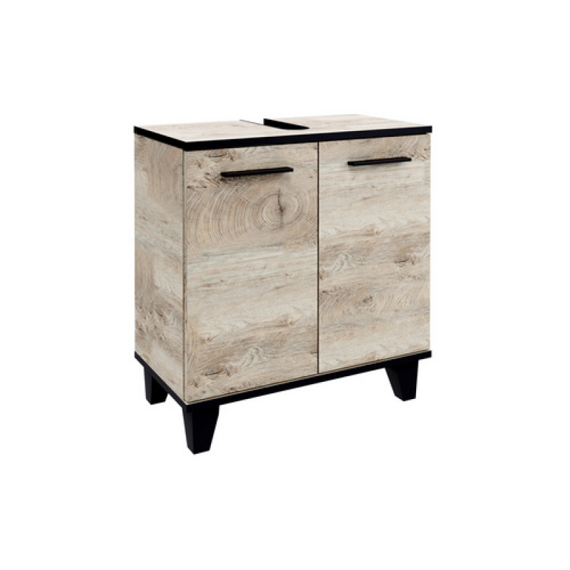 FACKELMANN Waschbeckenunterschrank »TE-A«, Optik Nature Oak, BxHxT: 60,2 x 63,2 x 32 cm - braun – Bild 1 von 4