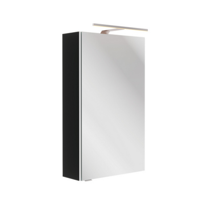 FACKELMANN Spiegelschrank »SBC Gäste Bad«, Schwarz matt, BxHxT: 40 x 68 x 15,3 cm - grau – Bild 1 von 3