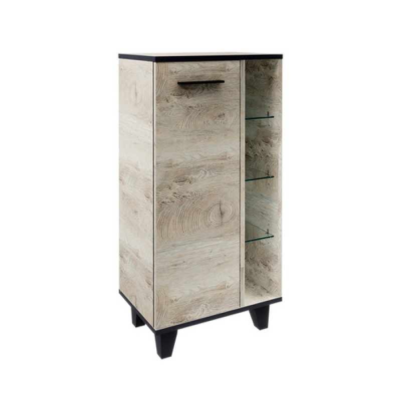 FACKELMANN Midischrank »TE-A«, BxHxT: 47 x 94,2 x 32 cm, Optik Nature-Oak - braun – Bild 1 von 5