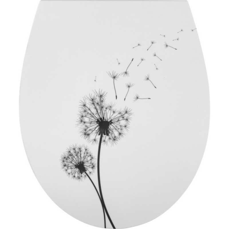 WELLWATER WC-Sitz »PUSTEBLUME«, Duroplast, mit Absenkautomatik - weiss – Bild 1 von 5