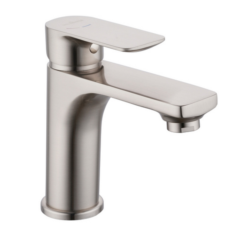 WELLWATER Waschtisch-Einhebelmischer »Bozen«, Höhe: 152,4 mm, Messing/Zink, nickel - silberfarben