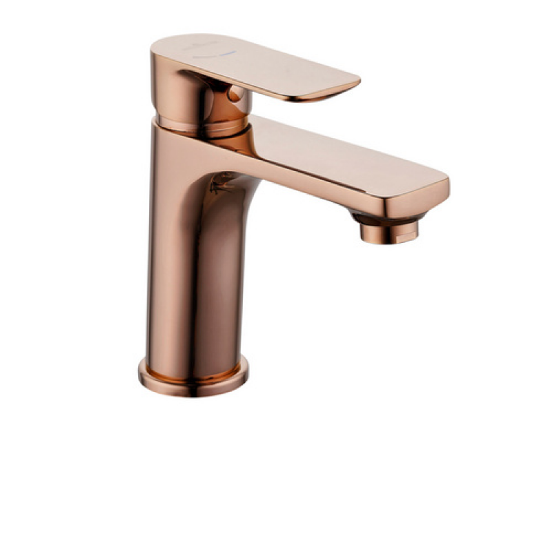 WELLWATER Waschtisch-Einhebelmischer »Bozen«, Höhe: 152,4 mm, Messing/Zink, rosègold - goldfarben