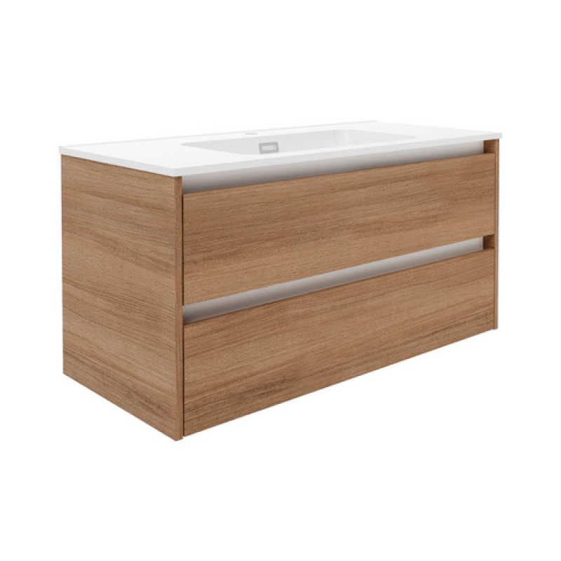FACKELMANN Waschtischunterbau »VITA«, VITA WT-Unterbau 2 Schubl. 1000 mm - braun – Bild 1 von 5