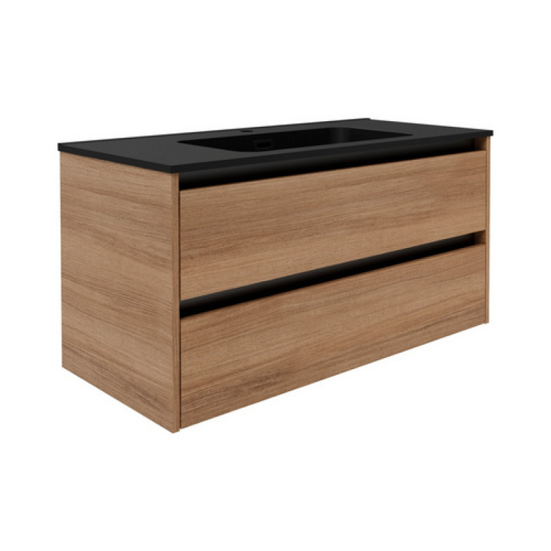 FACKELMANN Waschtischunterbau »VITA«, VITA WT-Unterbau 2 Schubl. 1000 mm - braun – Bild 1 von 5