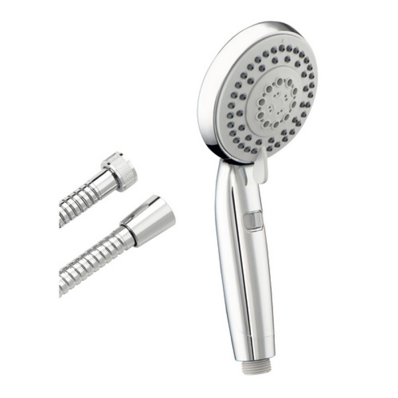 WELLWATER Brause-Set »Darkon«, 3 Strahlarten, chromfarben - silberfarben