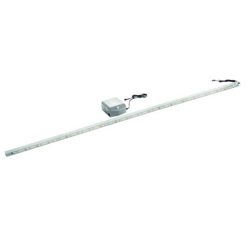 FACKELMANN LED-Beleuchtung, für Glaswaschtisch, Neutralweiß, BxHxT: 99,9x1,6x1,6 cm - silberfarben – Bild 1 von 4
