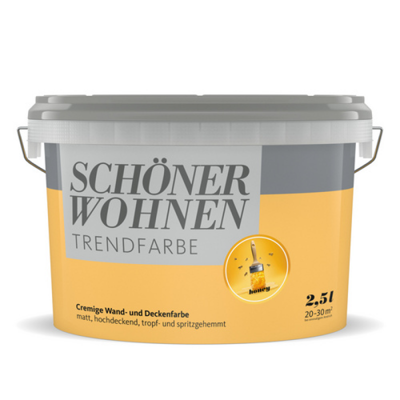 SCHÖNER WOHNEN FARBE Dispersionsfarbe »Trendfarbe«, Honey, matt - gelb – Bild 1 von 2