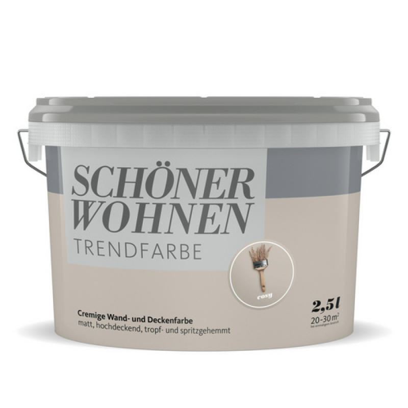 SCHÖNER WOHNEN FARBE Wand- und Deckenfarbe »Trendfarben«, cosy, 2,5l - beige – Bild 1 von 3
