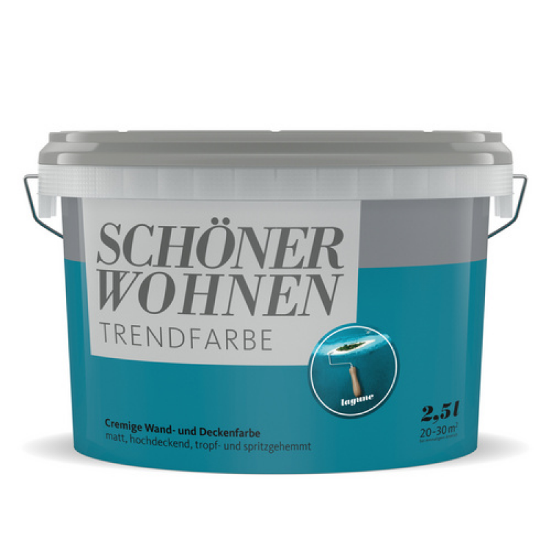 SCHÖNER WOHNEN FARBE Dispersionsfarbe »Trendfarbe«, Lagune, matt - blau – Bild 1 von 4