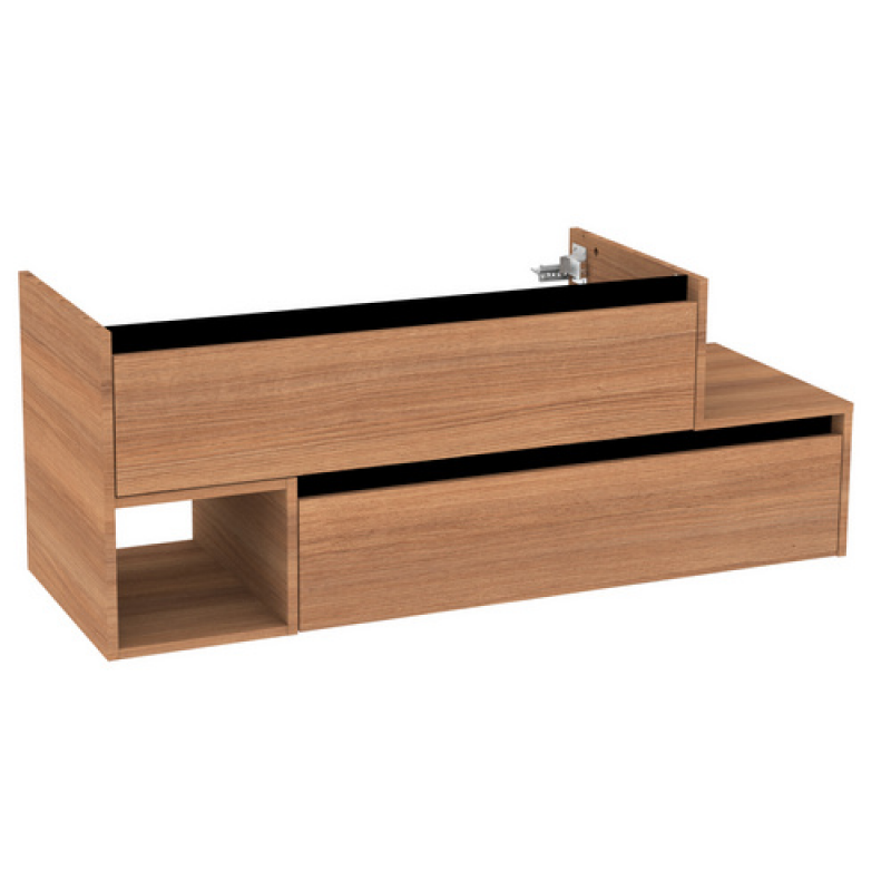 FACKELMANN Waschtischunterbau »VITA«, VITA L-WT-Unterbau links 1301x500x460 - braun – Bild 1 von 5